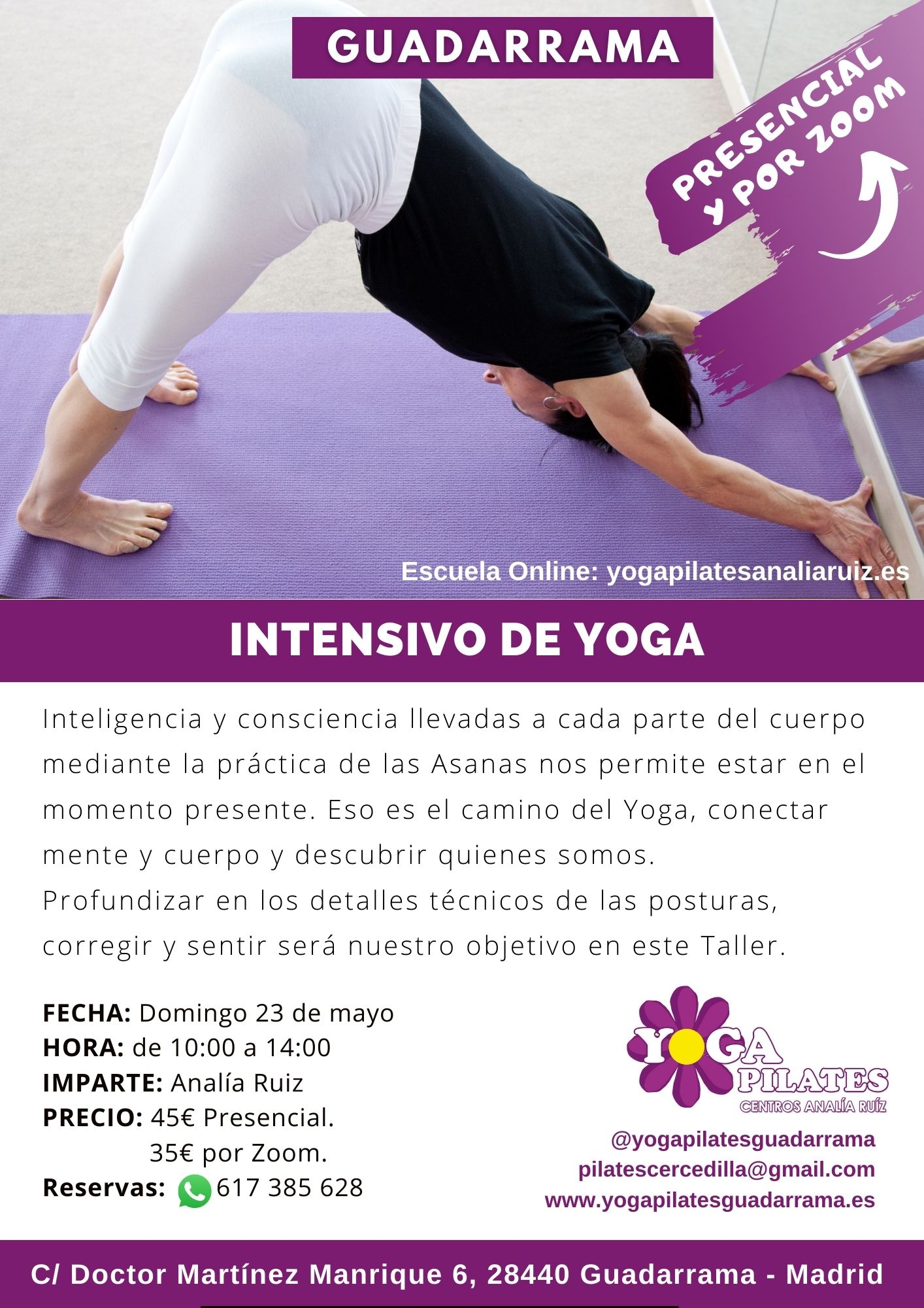 Intensivo de yoga en yoga pilates guadarrama